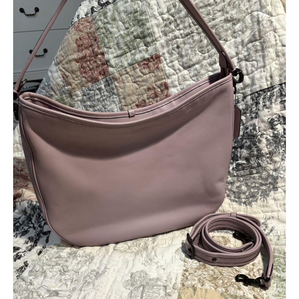 COACH Soft Tabby Hobo in Lilac Purple & Gunmetal Crossbody Shoulder Bag - Picture 5 of 16